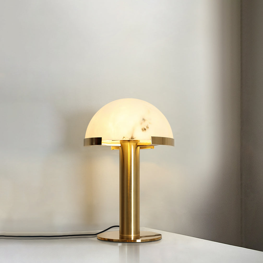 Alabaster Table Lamp with Elegant Design-Lighting > Table Lamps-casanuva-casanuva