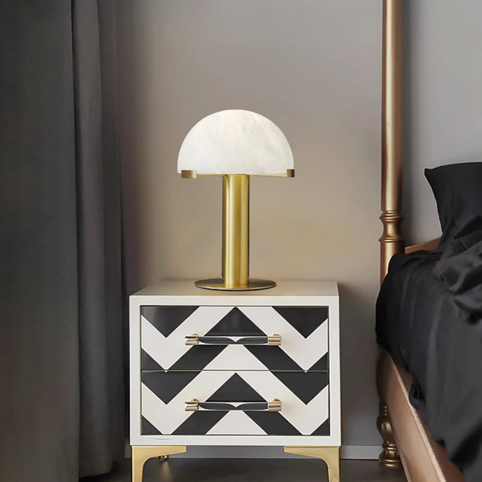 Alabaster Table Lamp with Elegant Design-Lighting > Table Lamps-casanuva-casanuva