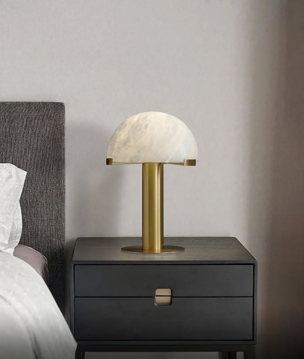 Alabaster Table Lamp with Elegant Design-Lighting > Table Lamps-casanuva-casanuva