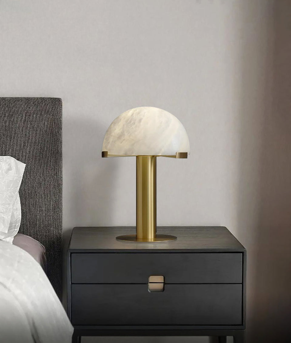 Alabaster Table Lamp with Elegant Design-Lighting > Table Lamps-casanuva-casanuva