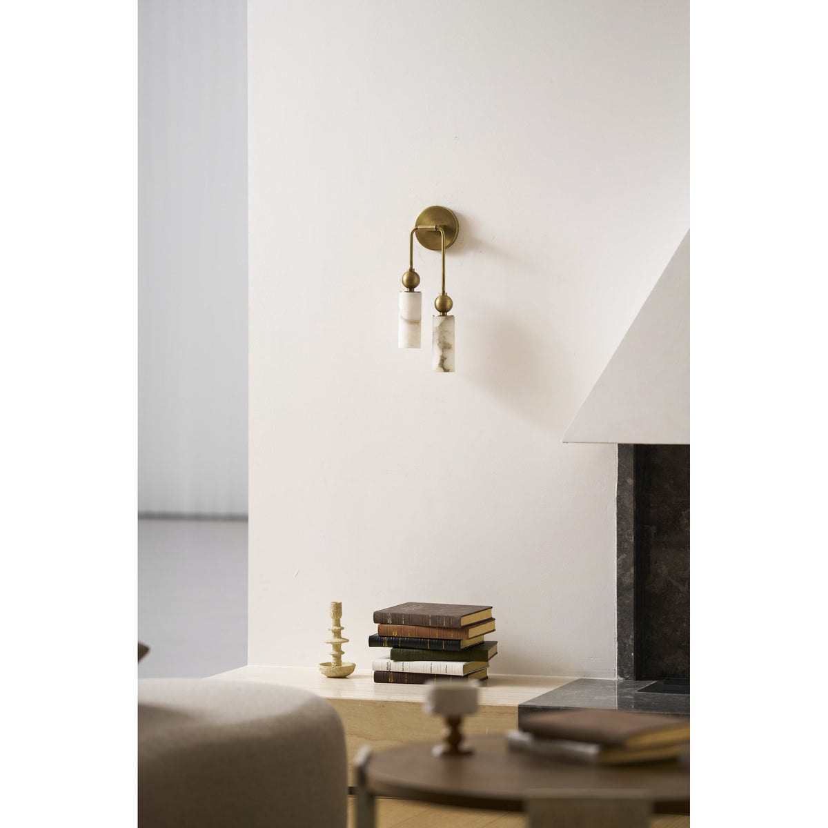 Alabaster Wall Lamp-Lighting > Wall Lights-casanuva-casanuva