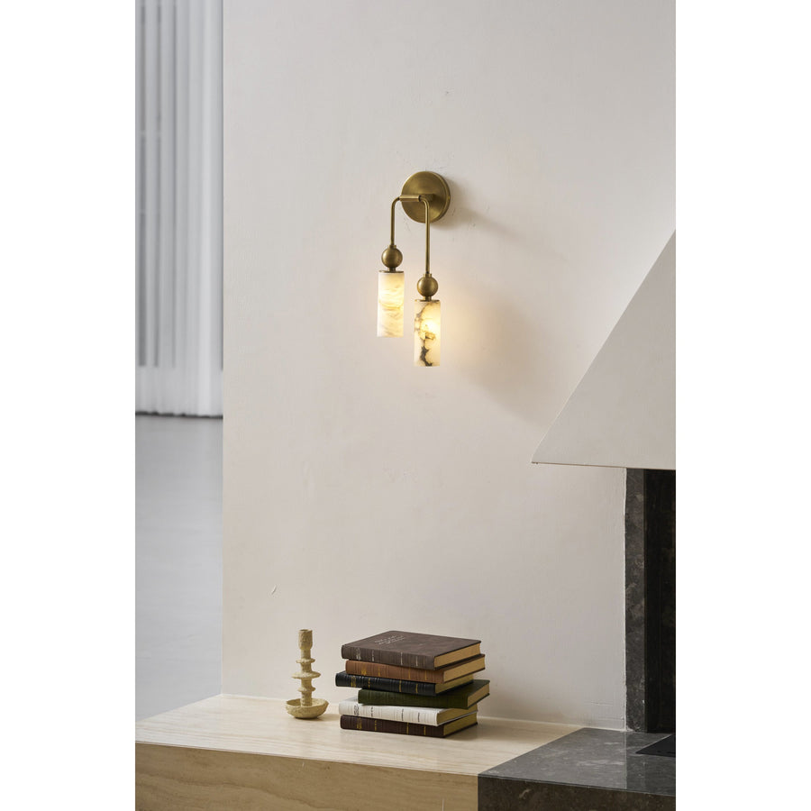 Alabaster Wall Lamp-Lighting > Wall Lights-casanuva-casanuva