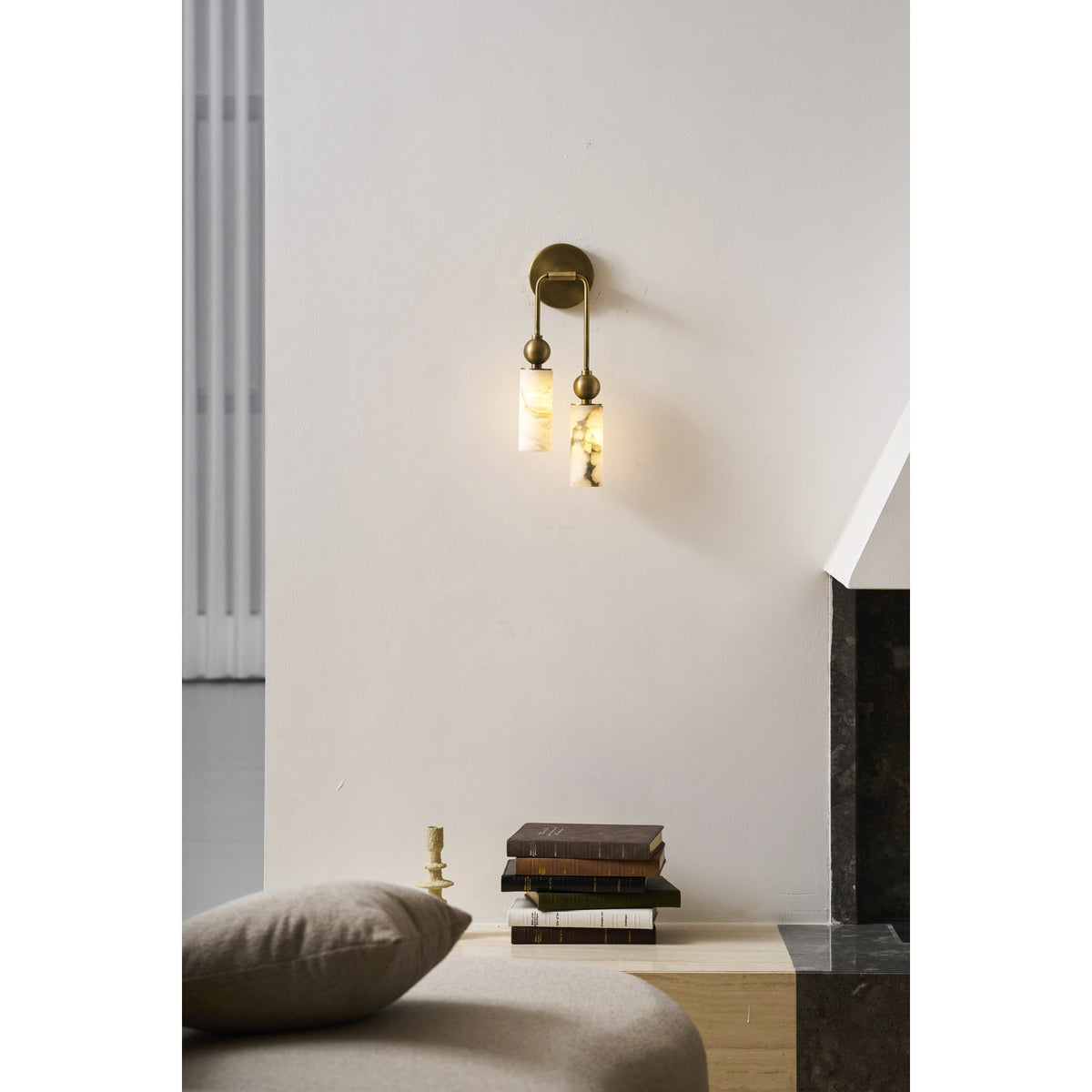 Alabaster Wall Lamp-Lighting > Wall Lights-casanuva-casanuva