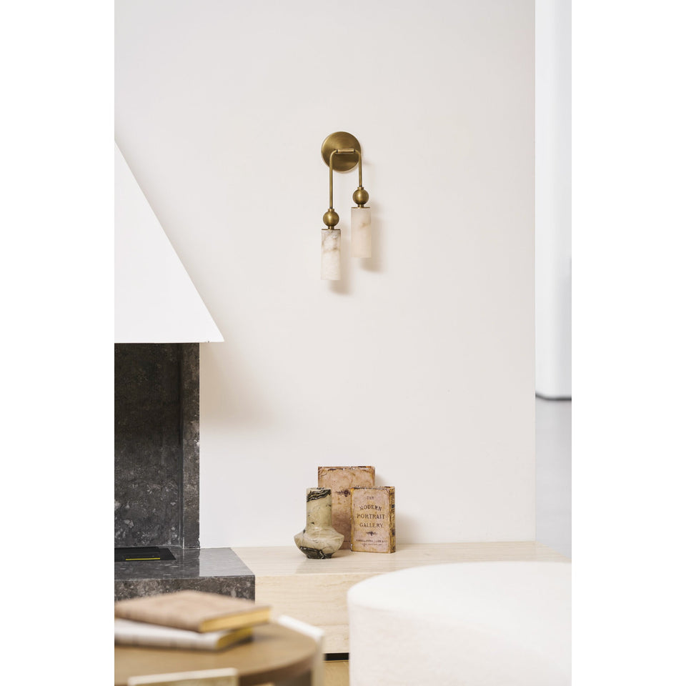 Alabaster Wall Lamp-Lighting > Wall Lights-casanuva-casanuva