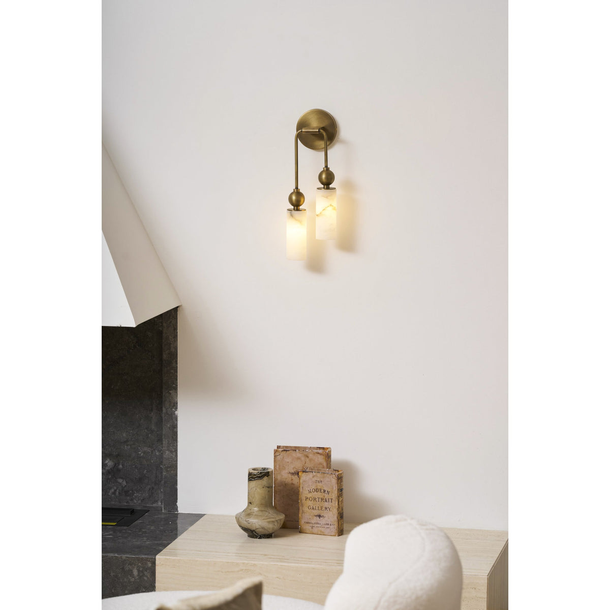 Alabaster Wall Lamp-Lighting > Wall Lights-casanuva-casanuva