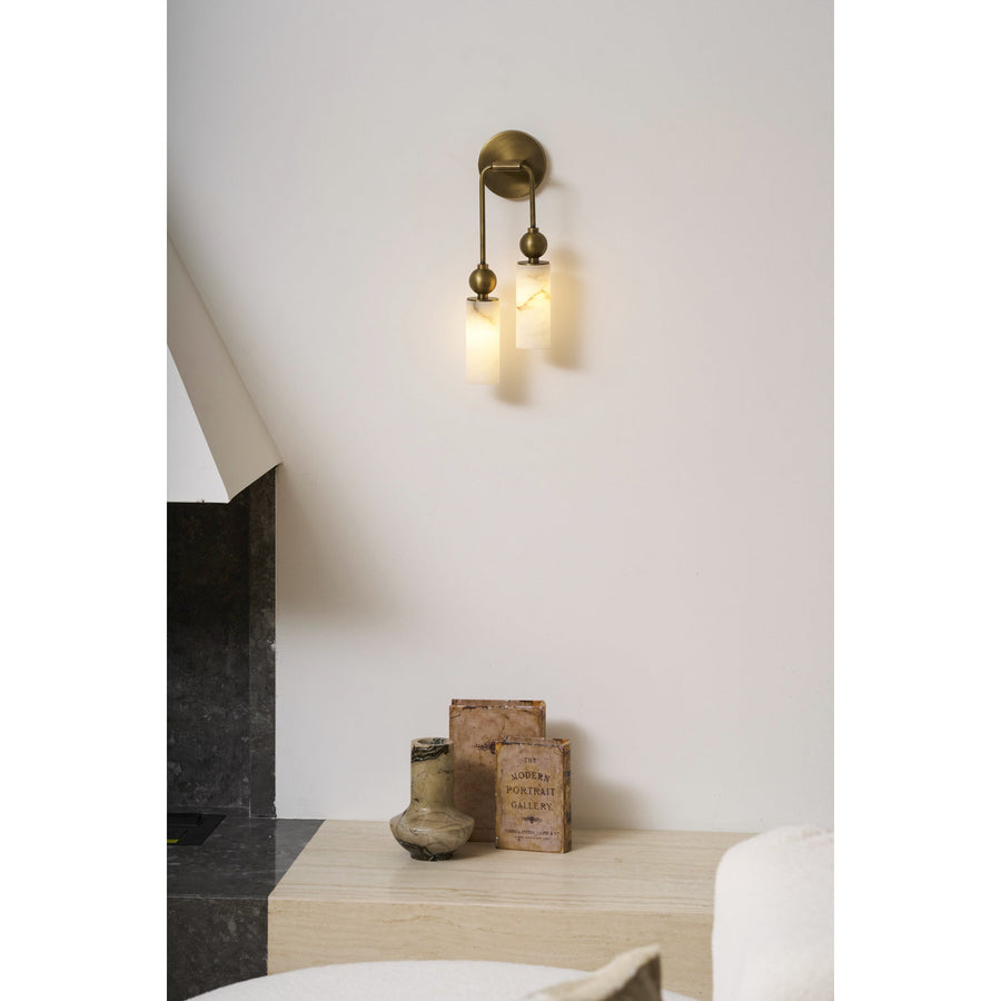 Alabaster Wall Lamp-Lighting > Wall Lights-casanuva-casanuva
