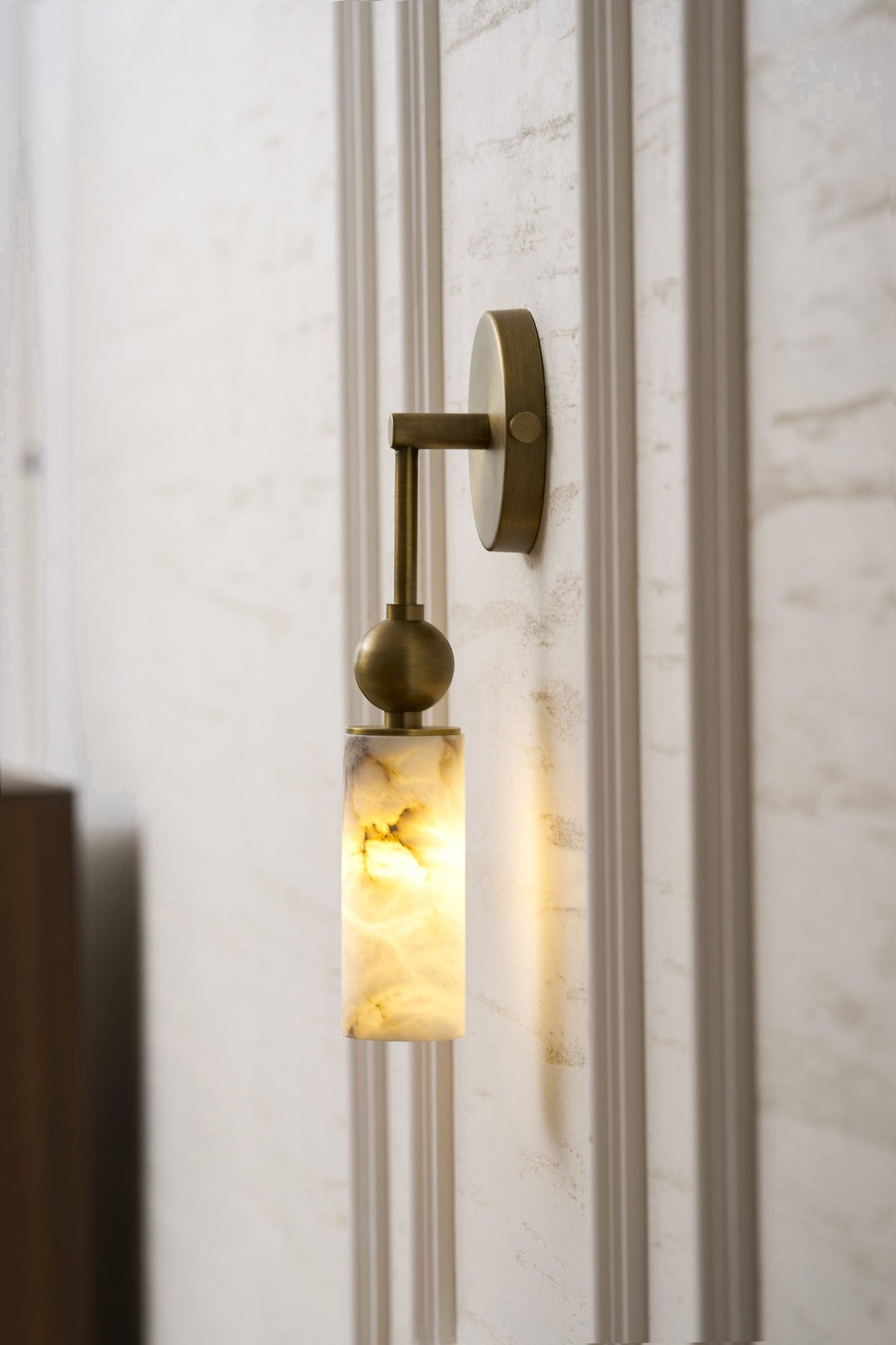 Alabaster Wall Lamp-Lighting > Wall Lights-casanuva-casanuva