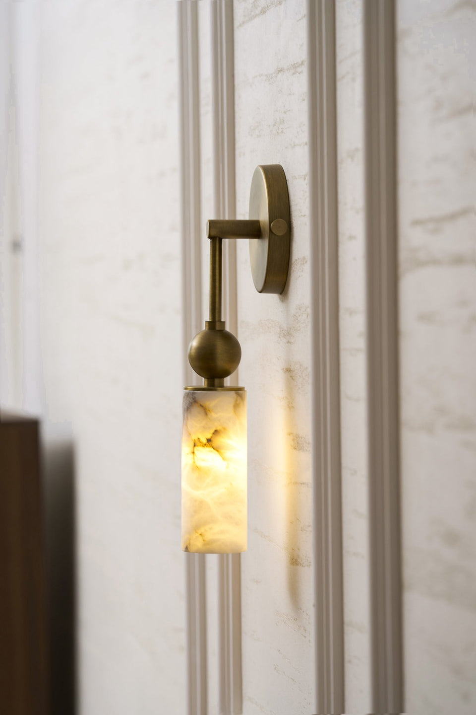 Alabaster Wall Lamp-Lighting > Wall Lights-casanuva-casanuva