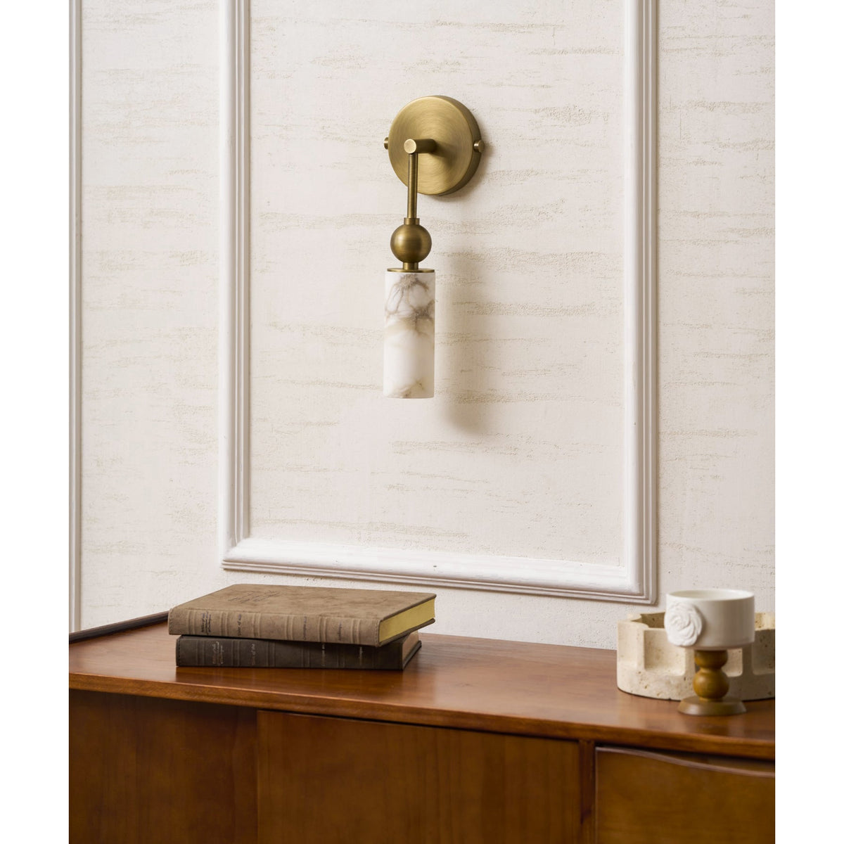 Alabaster Wall Lamp-Lighting > Wall Lights-casanuva-casanuva