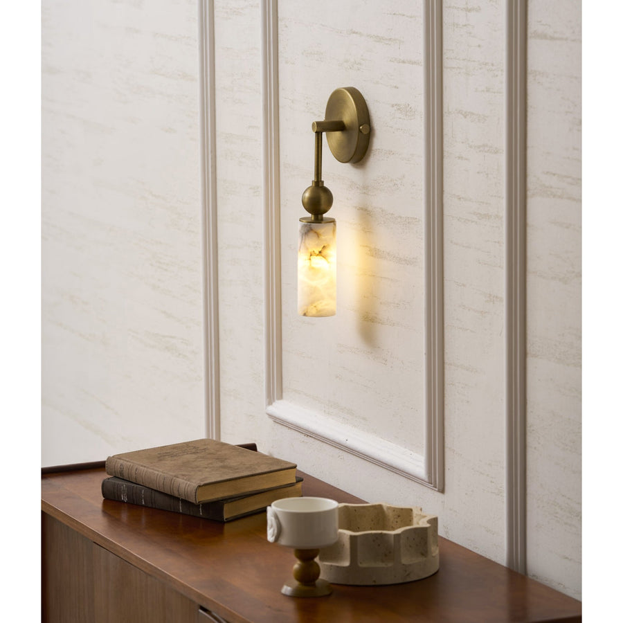 Alabaster Wall Lamp-Lighting > Wall Lights-casanuva-casanuva