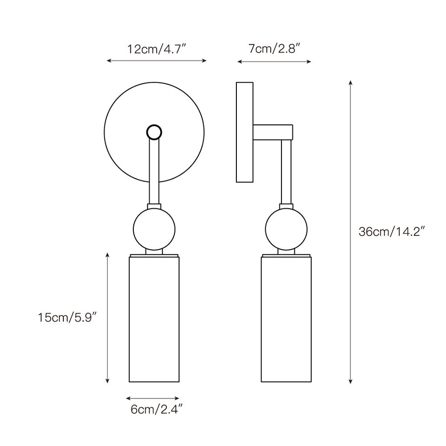 Alabaster Wall Lamp-Lighting > Wall Lights-casanuva-casanuva