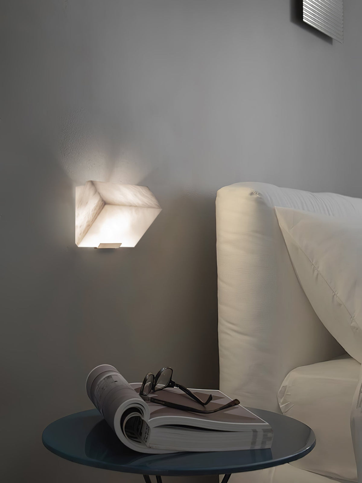 Alabaster Wall Lamp for Staircase Lighting-Lighting > Wall Lights-casanuva-casanuva