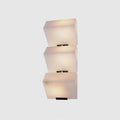Alabaster Wall Lamp for Staircase Lighting-Lighting > Wall Lights-casanuva-L 5.9" x H 16.9"-White & Black-Warm Light-casanuva