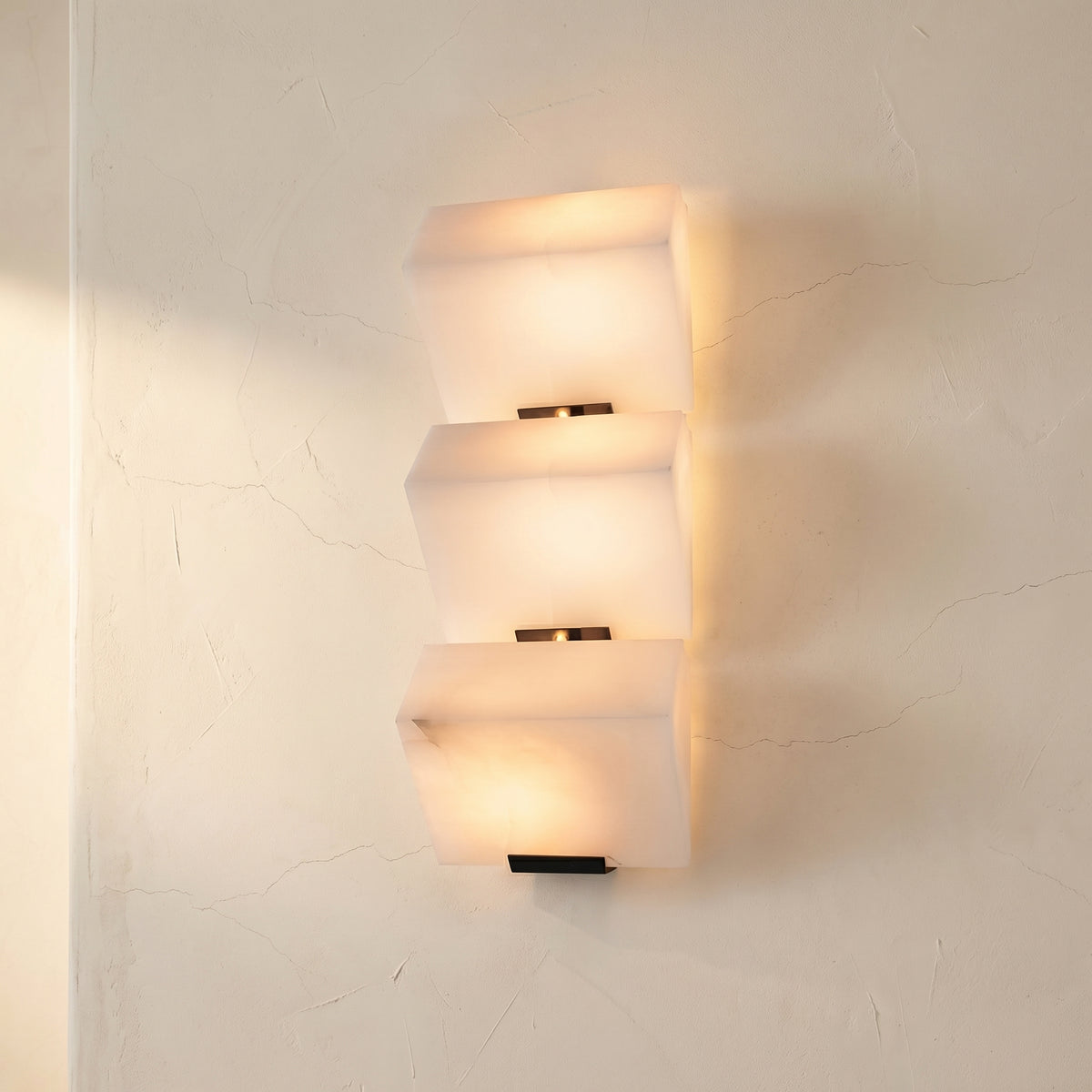 Alabaster Wall Lamp for Staircase Lighting-Lighting > Wall Lights-casanuva-casanuva