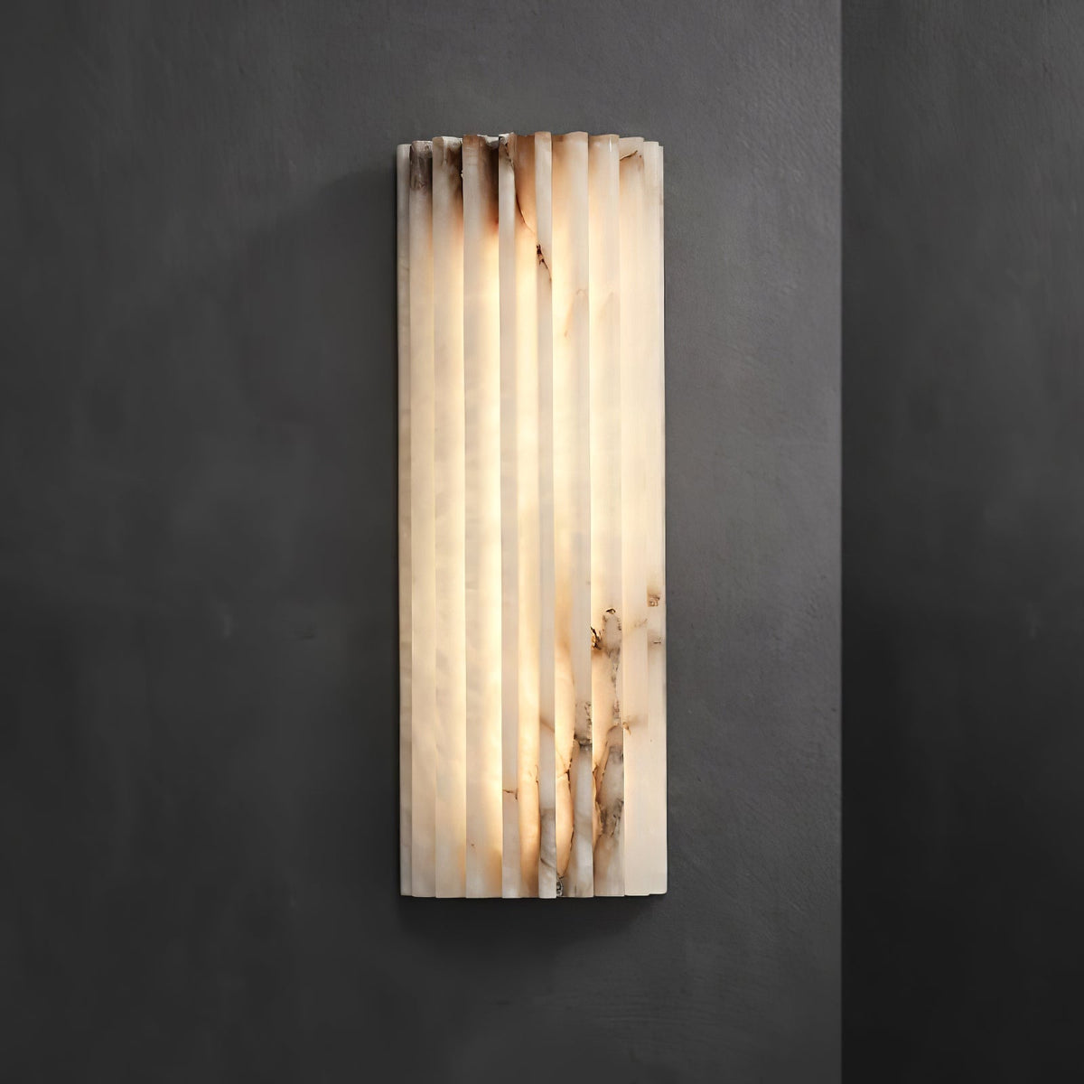 Alabaster Wall Light Fixture-Lighting > Wall Lights-casanuva-casanuva