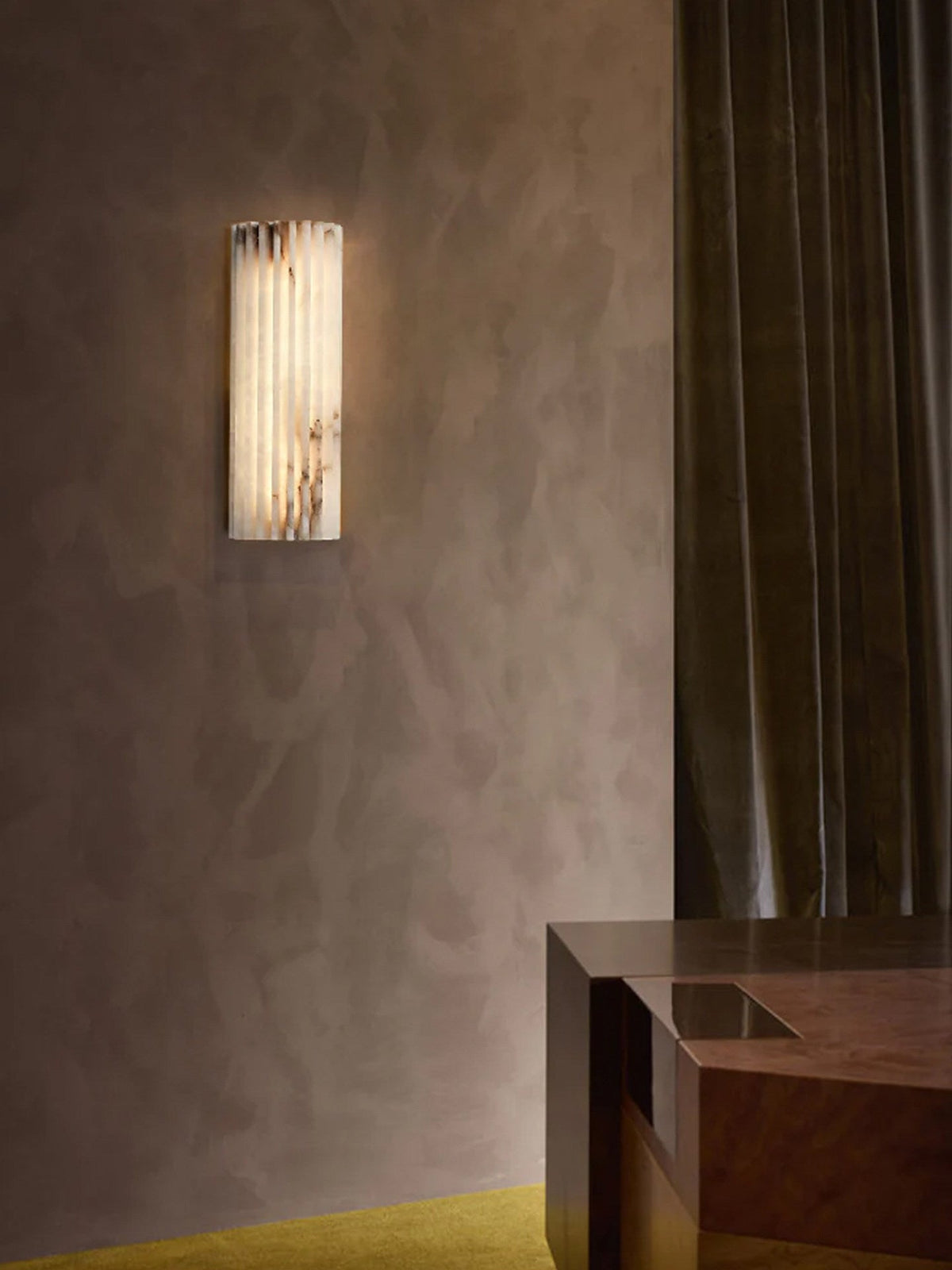 Alabaster Wall Light Fixture-Lighting > Wall Lights-casanuva-casanuva
