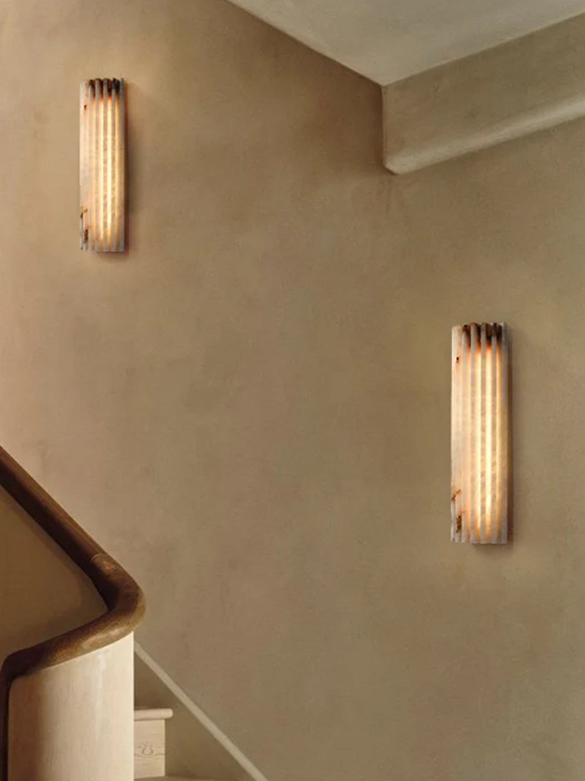 Alabaster Wall Light Fixture-Lighting > Wall Lights-casanuva-casanuva