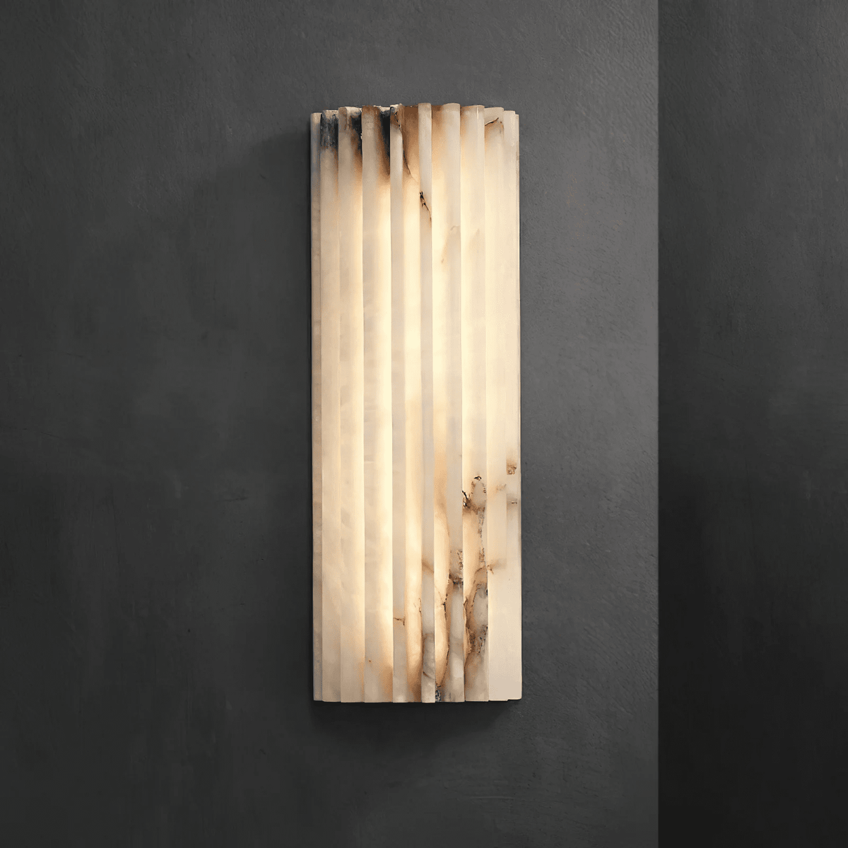 Alabaster Wall Light Fixture-Lighting > Wall Lights-casanuva-casanuva