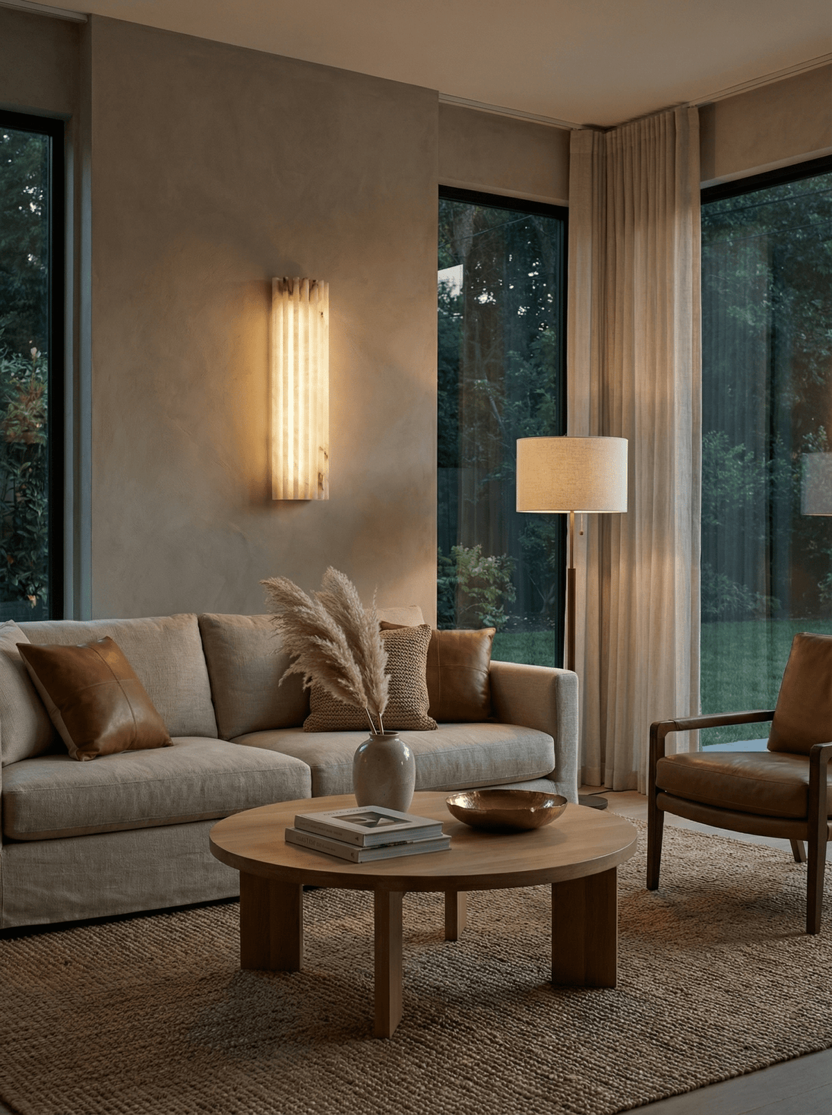 Alabaster Wall Light Fixture-Lighting > Wall Lights-casanuva-casanuva