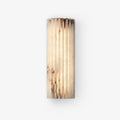 Alabaster Wall Light Fixture-Lighting > Wall Lights-casanuva-L 3.9" x W 1.9" x H 11.8"-White-Warm Light-casanuva