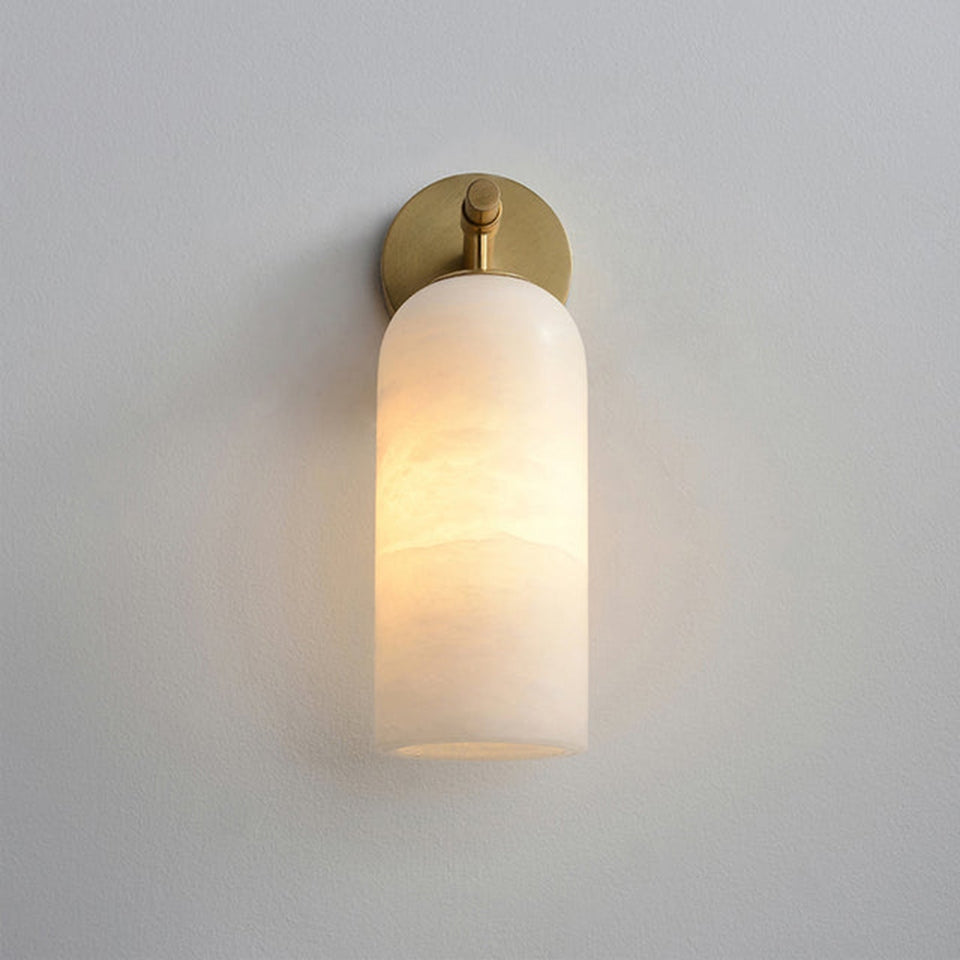 Alabaster Wall Sconce Light Fixture-Lighting > Wall Lights-casanuva-casanuva