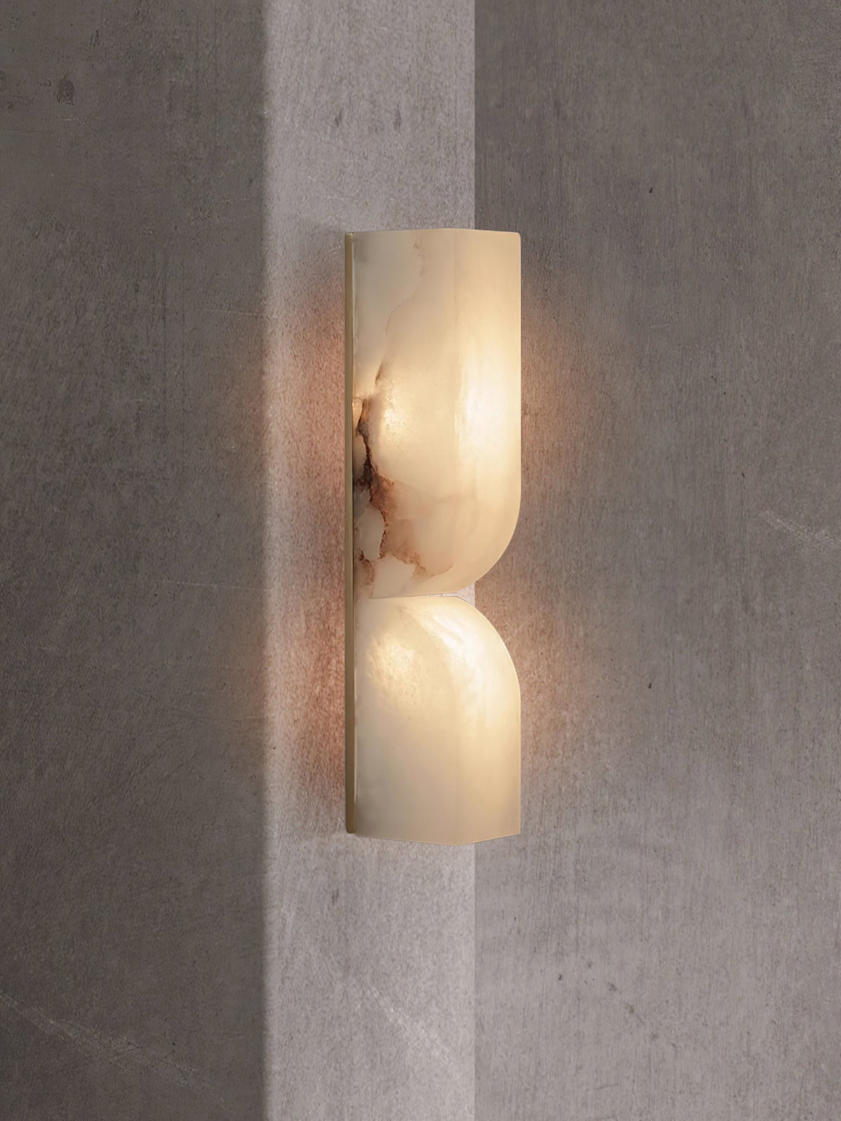 Alabaster Wall Sconce Light Fixture-Lighting > Wall Lights-casanuva-casanuva