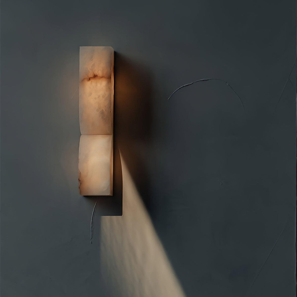 Alabaster Wall Sconce Light Fixture-Lighting > Wall Lights-casanuva-casanuva