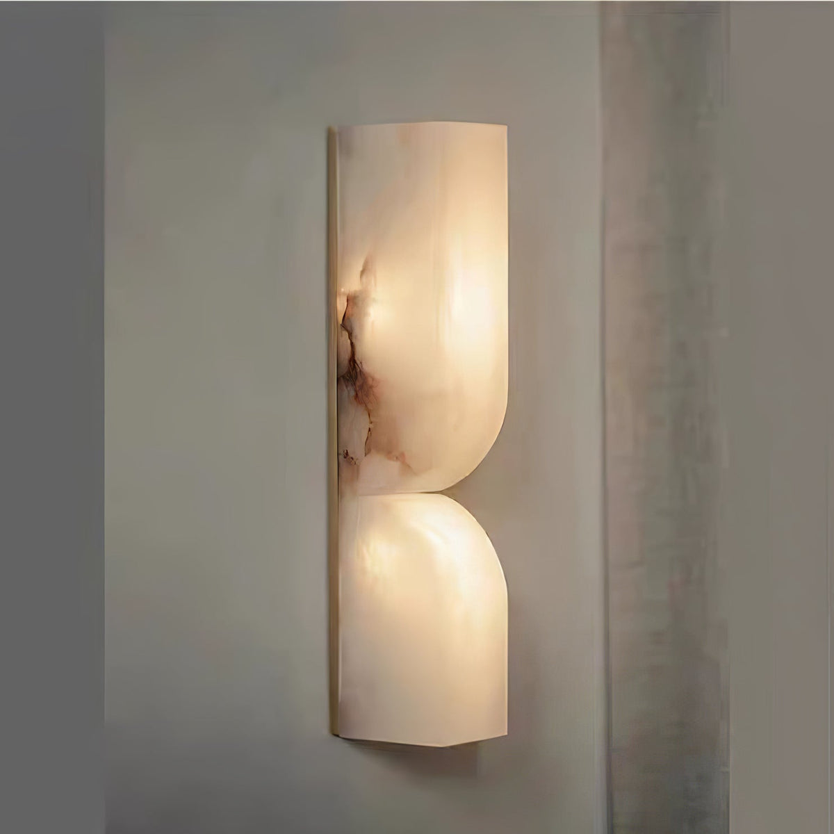 Alabaster Wall Sconce Light Fixture-Lighting > Wall Lights-casanuva-casanuva
