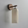 Alabaster Wall Sconce Light Fixture-Lighting > Wall Lights-casanuva-3.9" x H 7.8"-Bronze & White-casanuva
