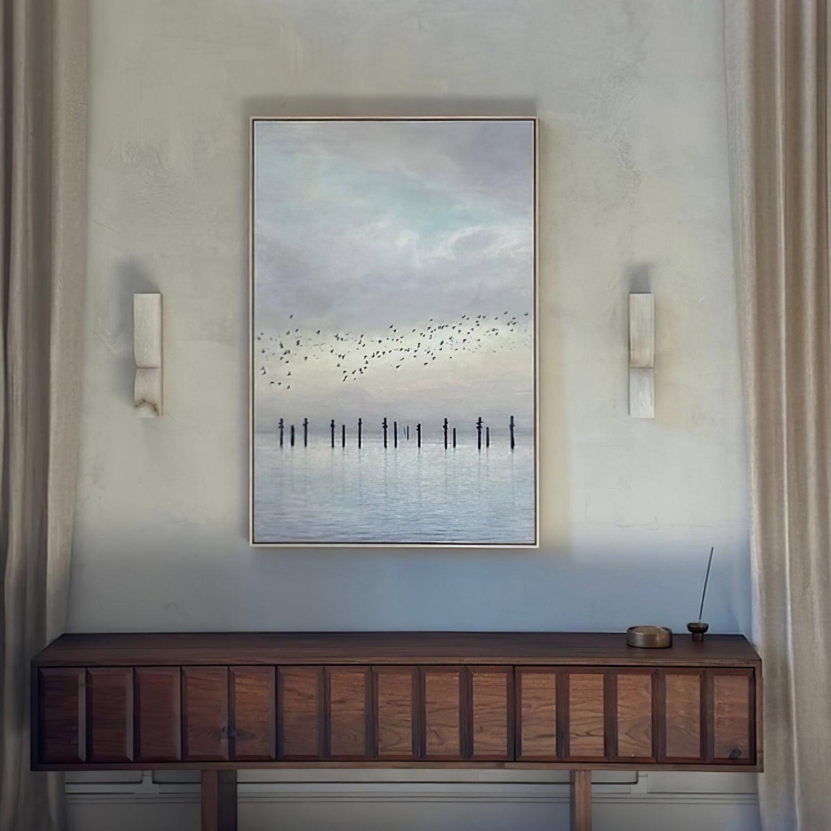 Alabaster Wall Sconce Light Fixture-Lighting > Wall Lights-casanuva-casanuva