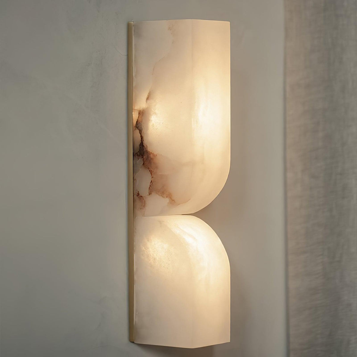 Alabaster Wall Sconce Light Fixture-Lighting > Wall Lights-casanuva-casanuva