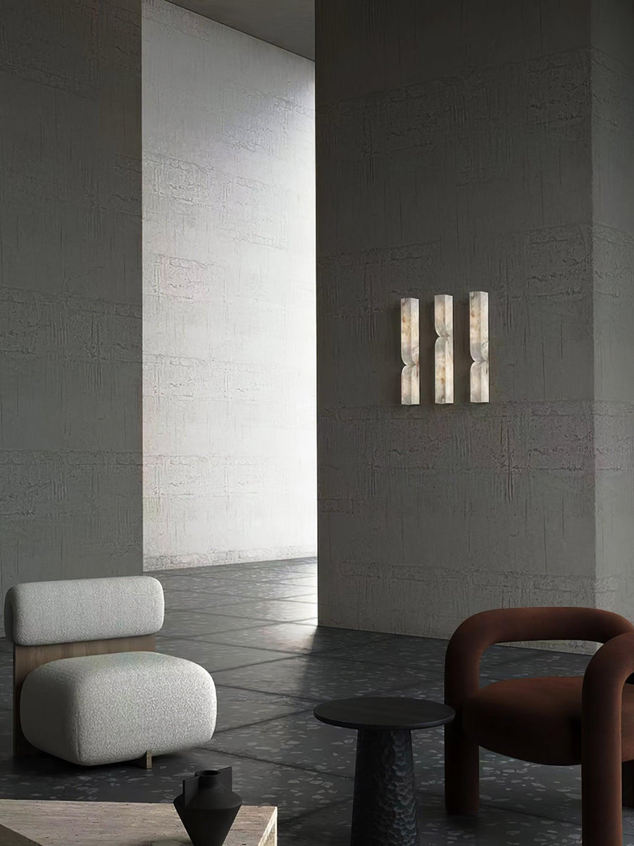 Alabaster Wall Sconce Light Fixture-Lighting > Wall Lights-casanuva-casanuva