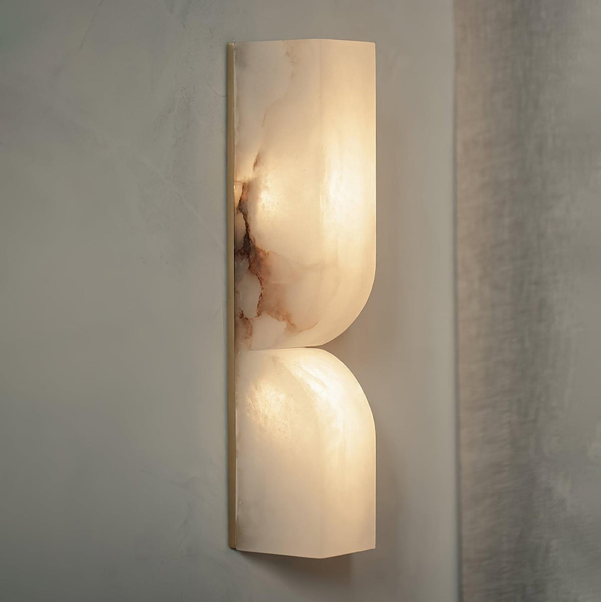 Alabaster Wall Sconce Light Fixture-Lighting > Wall Lights-casanuva-casanuva