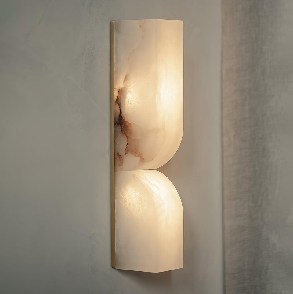 Alabaster Wall Sconce Light Fixture-Lighting > Wall Lights-casanuva-casanuva