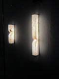 Alabaster Wall Sconce Light Fixture-Lighting > Wall Lights-casanuva-casanuva