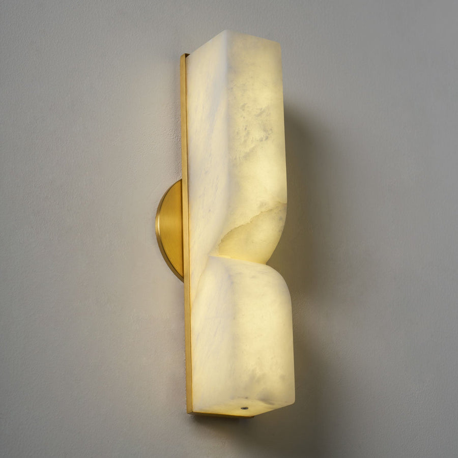 Alabaster Wall Sconce Light Fixture-Lighting > Wall Lights-casanuva-casanuva