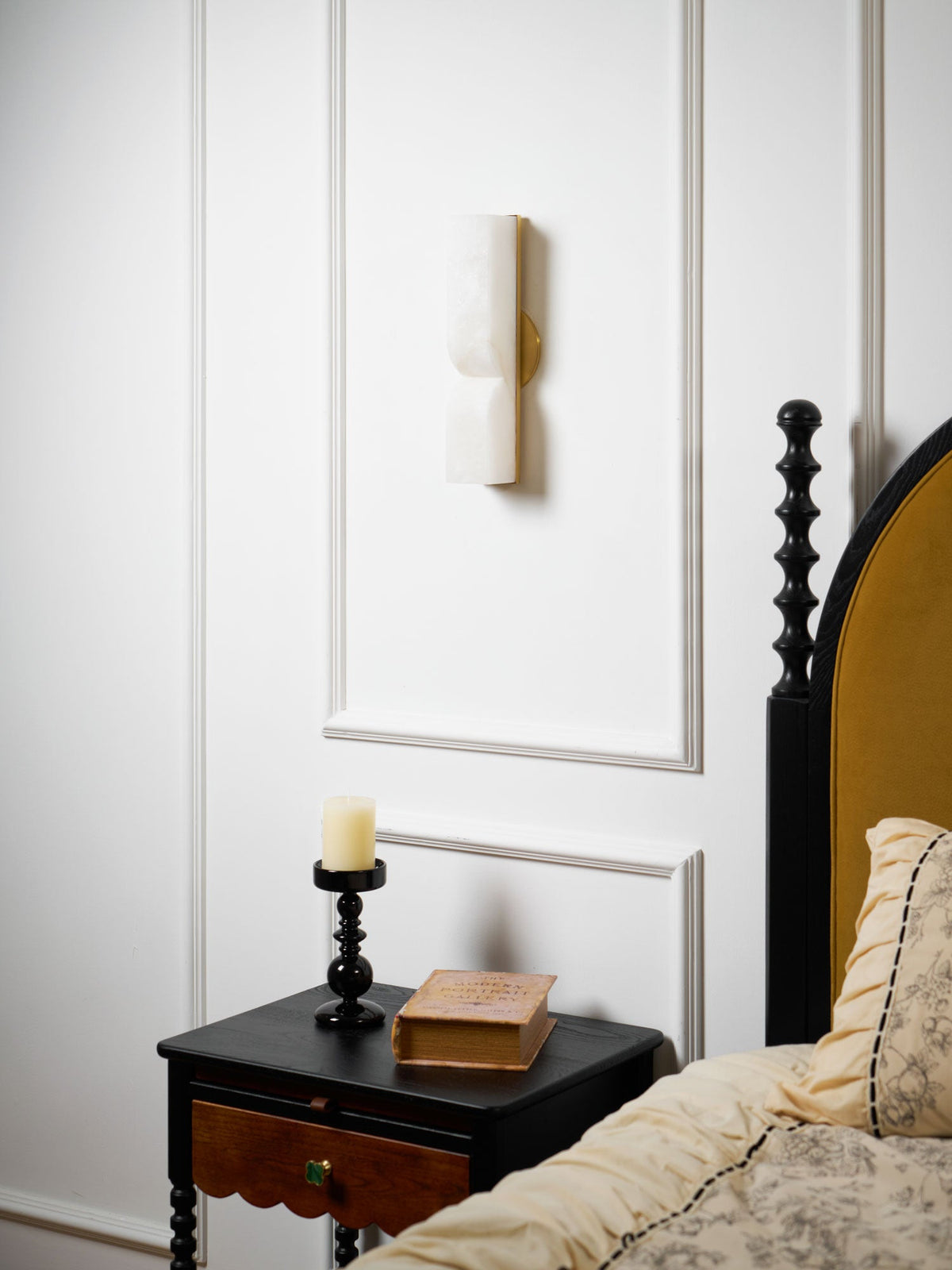 Alabaster Wall Sconce Light Fixture-Lighting > Wall Lights-casanuva-casanuva