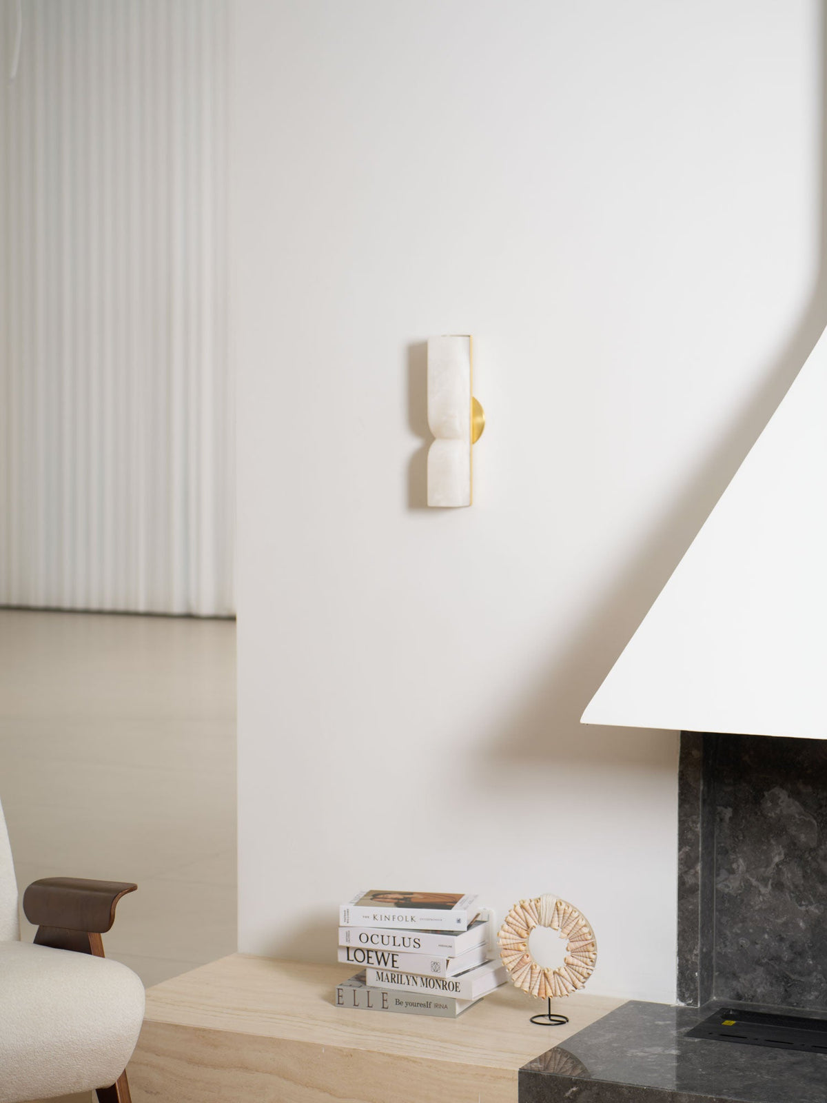 Alabaster Wall Sconce Light Fixture-Lighting > Wall Lights-casanuva-casanuva