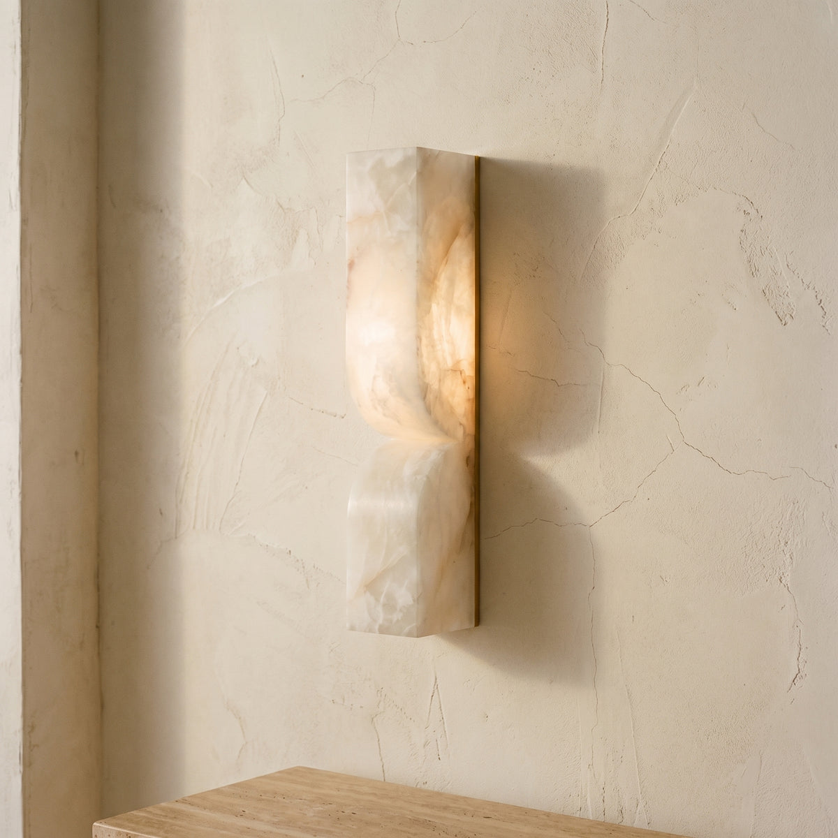 Alabaster Wall Sconce Light Fixture-Lighting > Wall Lights-casanuva-casanuva