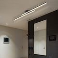 Aluminium LED Semi Flush Mount Ceiling Light for Living Room-Lighting > Ceiling Lights-casanuva-casanuva