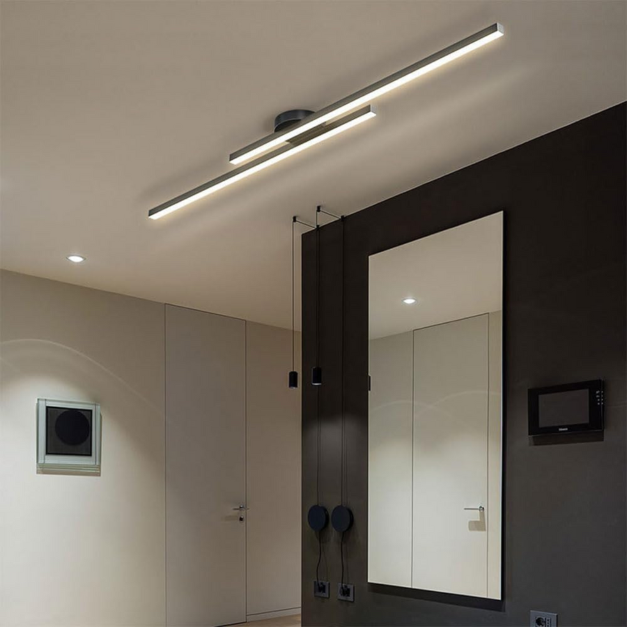 Aluminium LED Semi Flush Mount Ceiling Light for Living Room-Lighting > Ceiling Lights-casanuva-casanuva