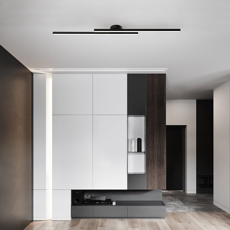 Aluminium LED Semi Flush Mount Ceiling Light for Living Room-Lighting > Ceiling Lights-casanuva-casanuva