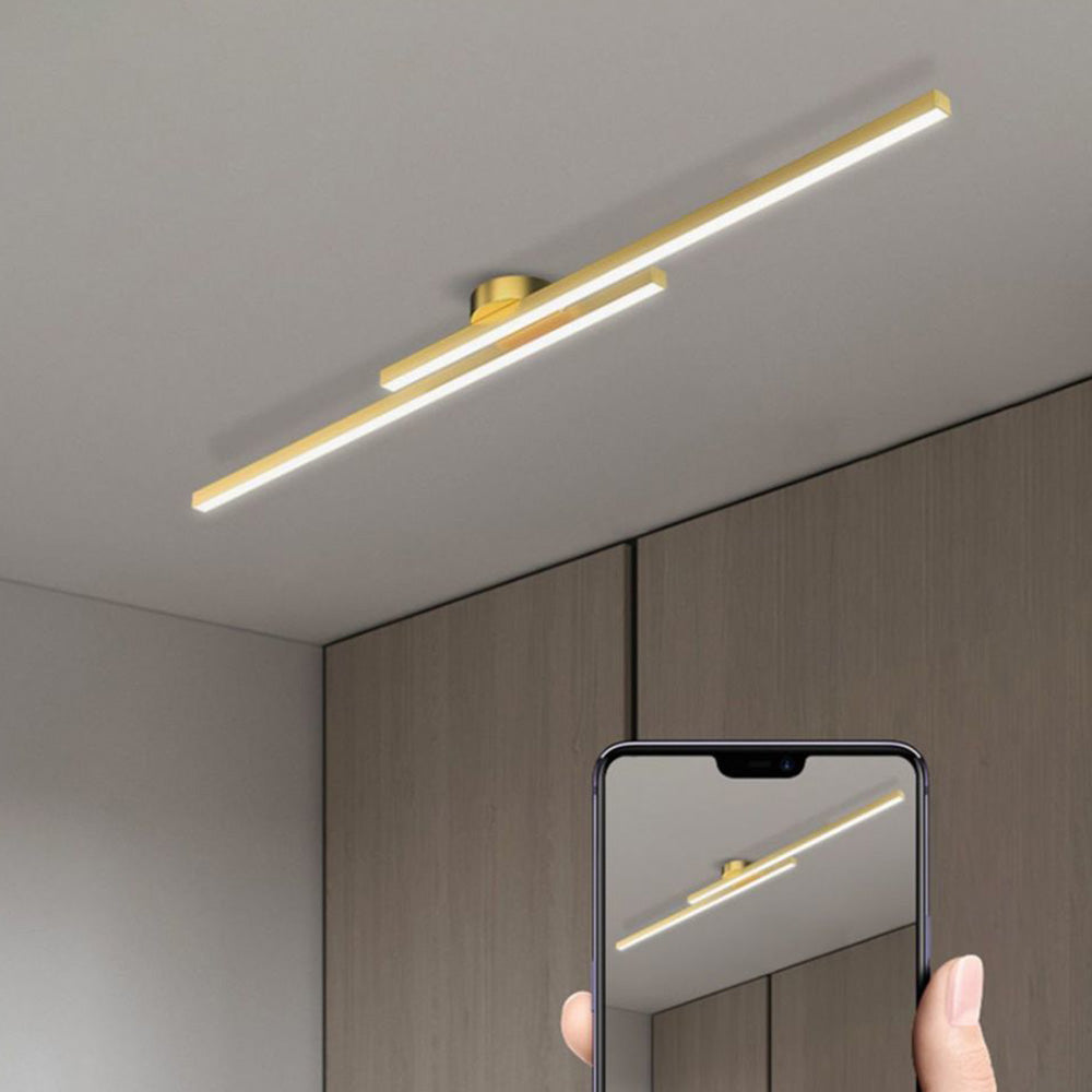 Aluminium LED Semi Flush Mount Ceiling Light for Living Room-Lighting > Ceiling Lights-casanuva-casanuva