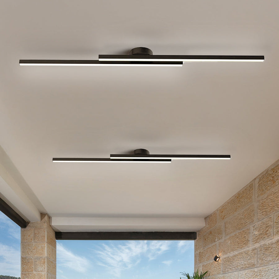 Aluminium LED Semi Flush Mount Ceiling Light for Living Room-Lighting > Ceiling Lights-casanuva-casanuva