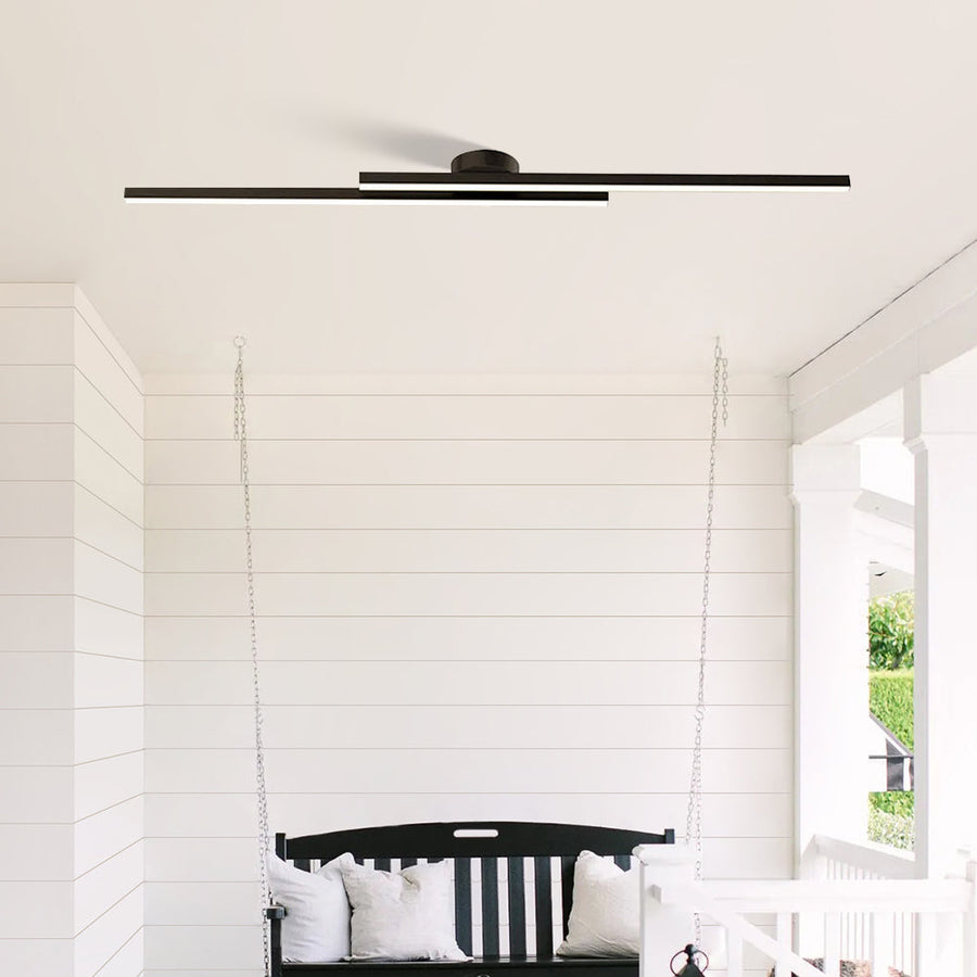 Aluminium LED Semi Flush Mount Ceiling Light for Living Room-Lighting > Ceiling Lights-casanuva-casanuva