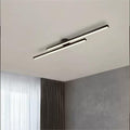 Aluminium LED Semi Flush Mount Ceiling Light for Living Room-Lighting > Ceiling Lights-casanuva-Black-D60*H4cm-Warm Light-casanuva