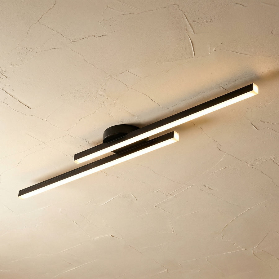 Aluminium LED Semi Flush Mount Ceiling Light for Living Room-Lighting > Ceiling Lights-casanuva-casanuva