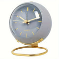 Analog Alarm Clock Silent Mechanism Retro Design-Home Decor > Clocks-casanuva-Gray-casanuva