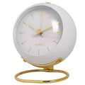 Analog Alarm Clock Silent Mechanism Retro Design-Home Decor > Clocks-casanuva-White-casanuva