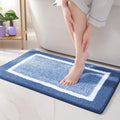 Anti Slip Bath Mat Modern Design-Bedding & Bath > Bath Mats-casanuva-Navy Glow-16"x23.5"-casanuva